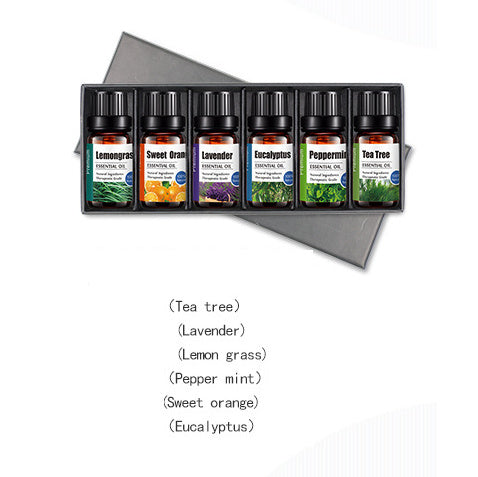 Pure Essential Oil Set (4-Pack) – Lavender, Tea Tree, Peppermint & Sweet Orange for Aromatherapy & Relaxation